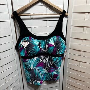 NWT ZEROXPOSUR Canopy Peasant Tank